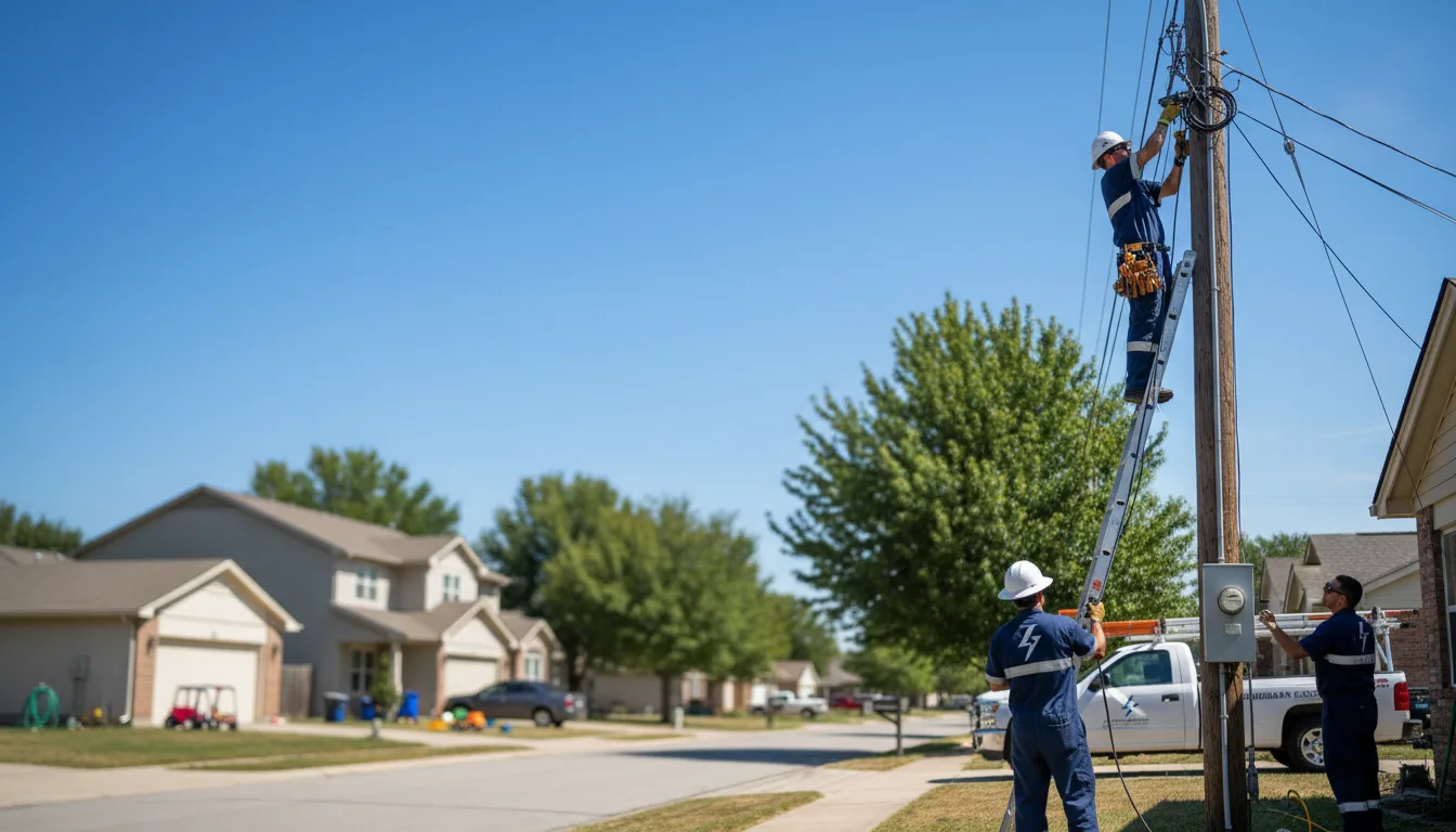 Residential electrician providing installation services in Cherry Point, NC